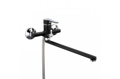 Смеситель для ванны и умывальника 35к F2242 FRAP див корп L-нос 35 см черный+хром