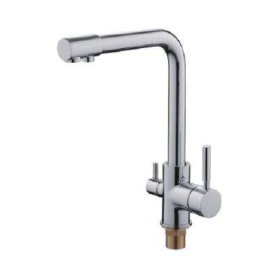 Смеситель для кухни одноруч.бок. LEDEME (4055-3)с вых для пит. вод,лат