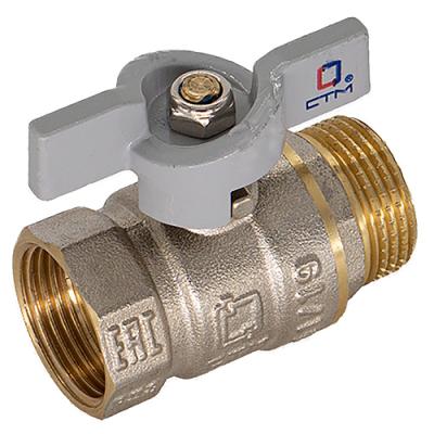 Кран шар. для воды 1/2" вн/нар бабочка СTM СТАНДАРТ