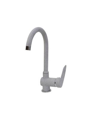 Смеситель для кухни 40к MIXLINE ML-GS04(310) серый высок.излив