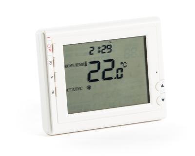 Термостат комнатный TEPLOCOM TS-Prog-2AA/8A,проводной, прогр., реле 250В,8А