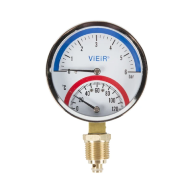 Термоманометр верт. 1/2" 10 БАР