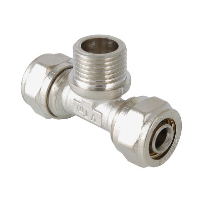 Тройник обжимной с переходом на нар.р. VALTEC 26х1"