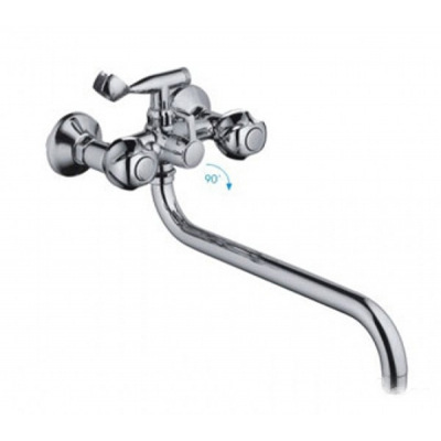 Смеситель для ванны и умывальника 1/2 кер 2626-2F FRAP катридж перекл.