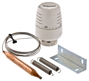 Термоголовка с выносным накладным датчиком (диапазон регулировки 20-60С) 2м. Valtec