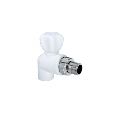 Кран шаровый ПП для радиаторов угловой D25 1/2 НР