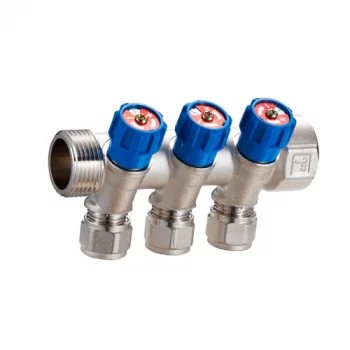 Коллектор регулир ZEGOR 1"х3 вых ЛАТ QS-1832 с цангами