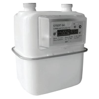 Газ. счетчик СГБ G-4 Левый 62 (вертикальный, М33Х1,5) (2021 год)