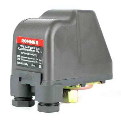 Реле давления ROMMER для водоснабжения KRS-5, 1/4 , с накидной гайкой