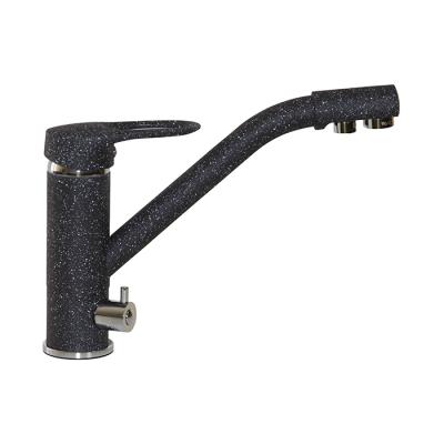 Смеситель для кухни 40к MIXLINE ML-GS05 (308) черный с вых. для питьевого фильтра