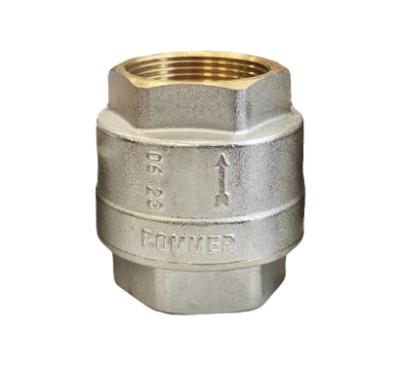 Клапан обратный 1" с латунным золотником Rommer