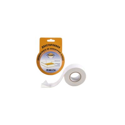 Двусторонняя клейкая лента AVIORA 19 мм*10м белая