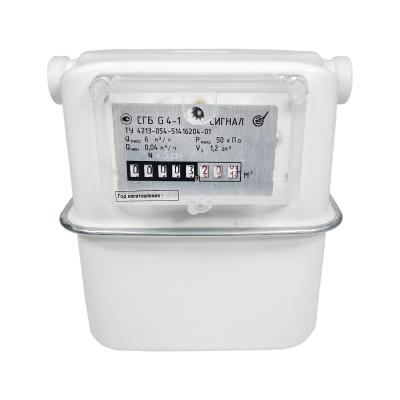 Газ. счетчик СГБ G-4 Левый 62 (вертикальный, М33Х1,5) (2020 год)