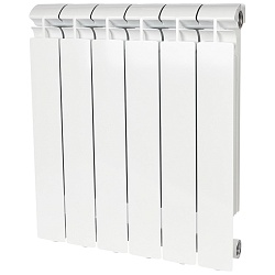 STOUT ALPHA 500 6 секций радиатор алюминиевый боковое подключение