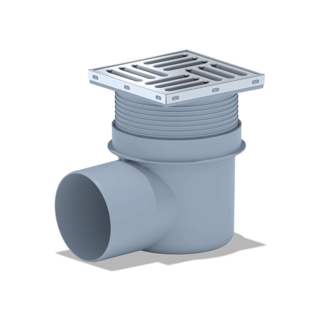 Трап горизонтальный 15х15 с сухим затвором 110 АНИ Пласт арт. TQ1612