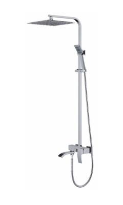 2407 Душевая система Frap с верхним душем, смесителем, хром