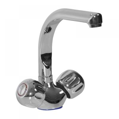 Смеситель для кухни 1/2 кер. MIXLINE ML02-031 высокий  излив (без подводки)