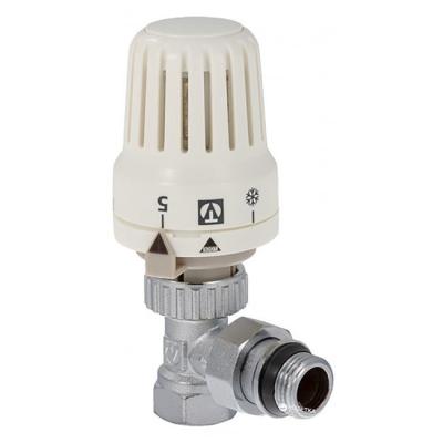 Клапан с термостатической головкой для рад. угловой 1/2"