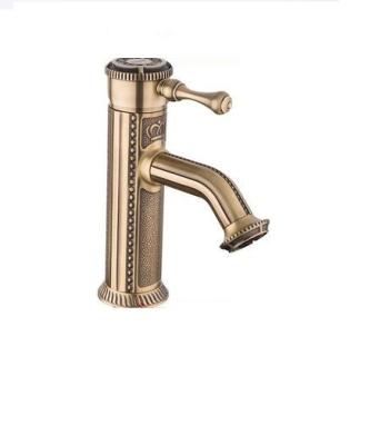 1047 Смеситель Тюльпан Frap шар d-35 на гайке, (бронза)