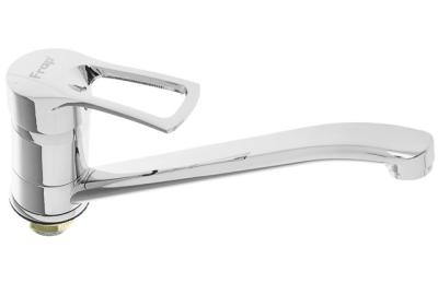 Смеситель 35к F4213 FRAP (плоский пов. излив, п/шпильку, хром, силумин) F4213