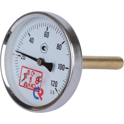 Термометр 63 мм РОСМА БТ-31.211 (0-120 С) G1/2 длина штока 64 мм биметалл, осевое присоединение
