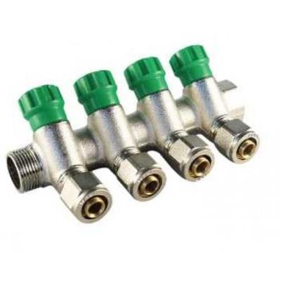 Коллектор с рег.вен. и цанг. TIM 1"-16-4 выхода