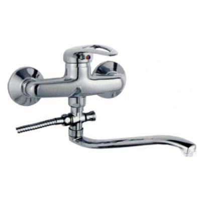 Смеситель для ванны и умывальника 35к 2139-BF FRAP с отв S-нос 35 см