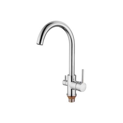 Смеситель для кухни 35к 4255-3L Ledeme с выходом для питьевого фильтра, латунь